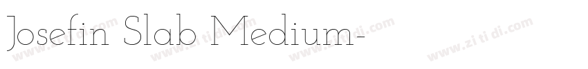 Josefin Slab Medium字体转换